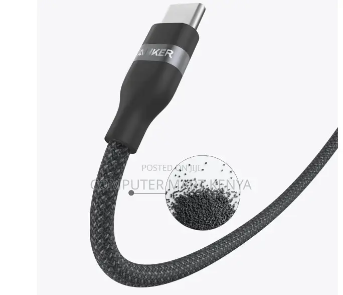 Anker 310 Usb-C to Usb-C Cable (3ft,240w, Braided) Black