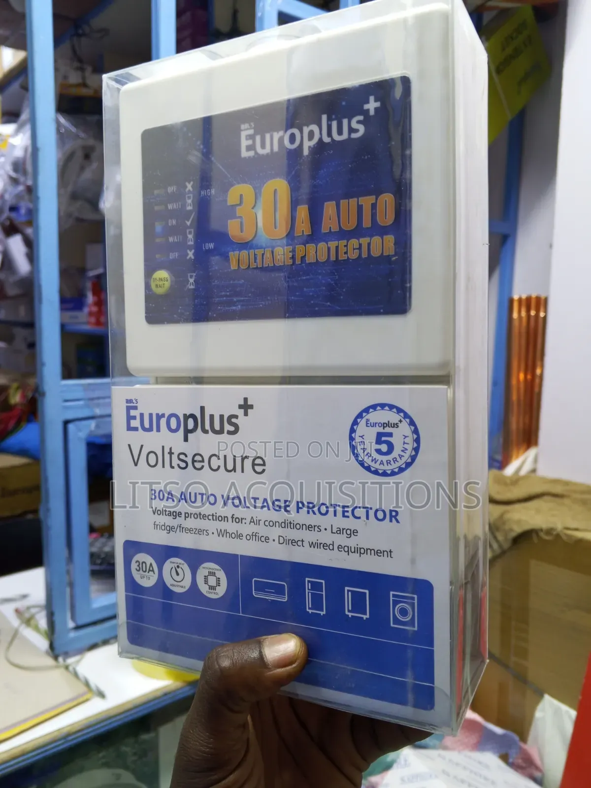 Europlus+ 30a Auto Voltage Protector – Direct Wired | 5-Year Warranty