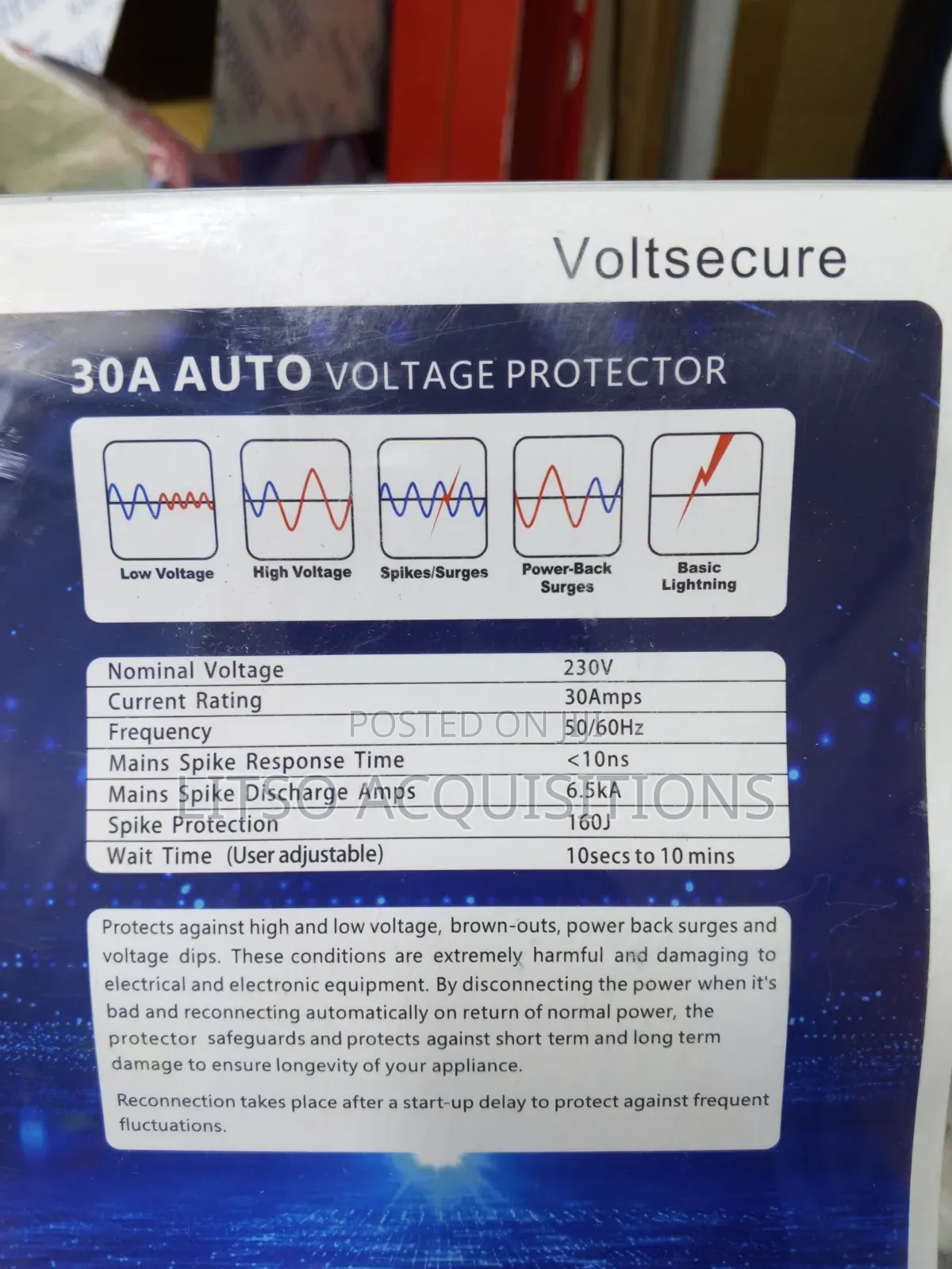Europlus+ 30a Auto Voltage Protector – Direct Wired | 5-Year Warranty