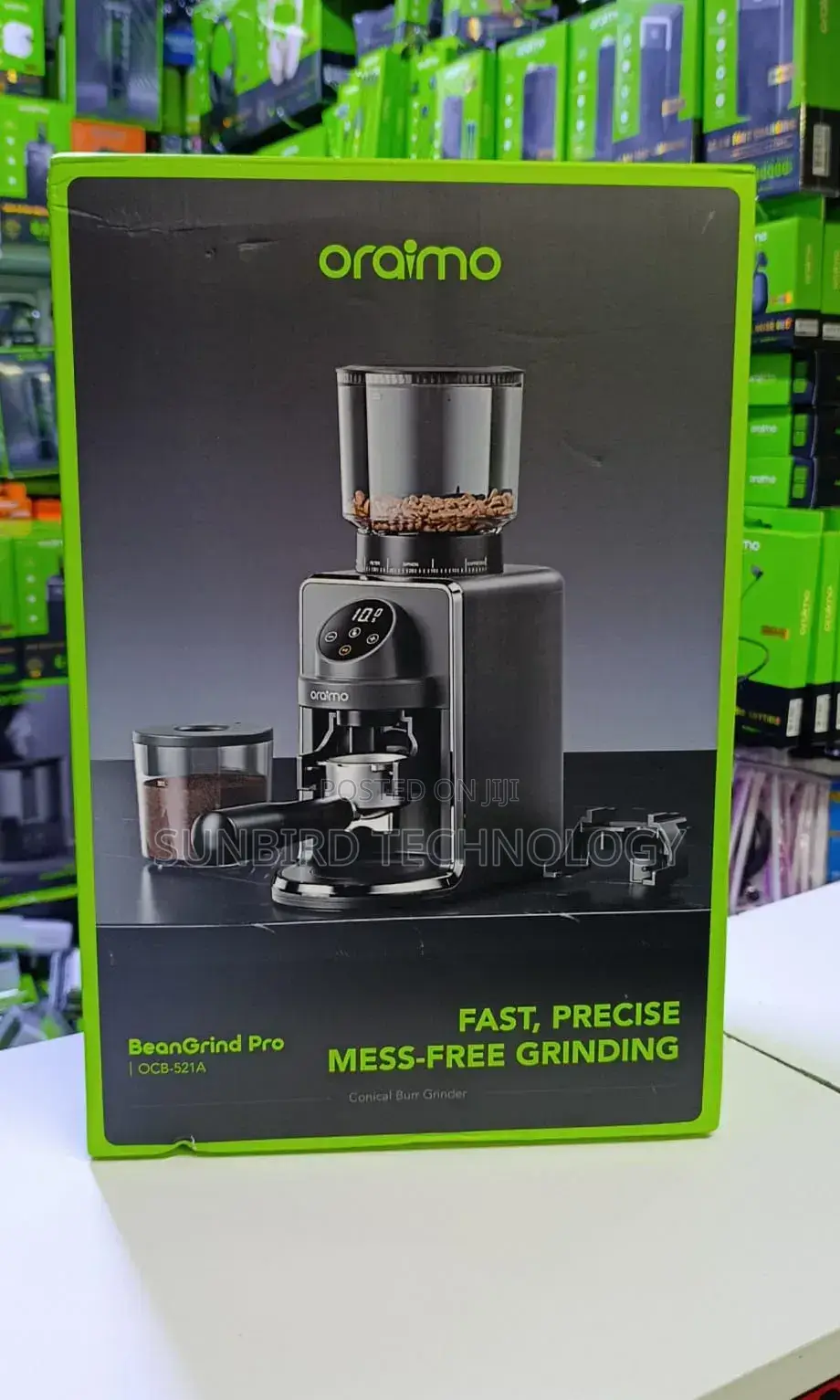 Oraimo Beangrind Pro Precision Smart Control Conical Burr Grinder.