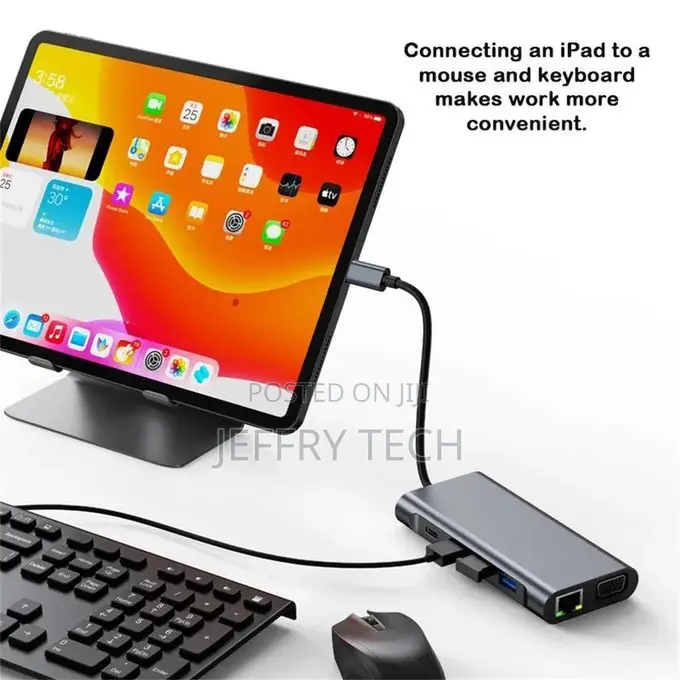 11-in-1 Usb-C Docking Station: Hdmi Vga Dual Display, Rj45 Ethernet,