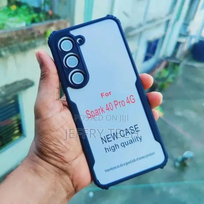 Tecno Spark 40 Pro Plus (+) Transparent, Clear and Colorless With Bla
