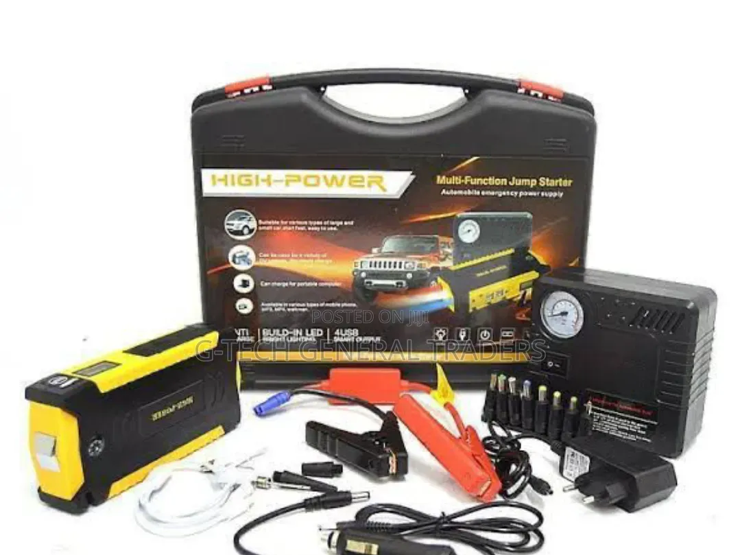 Multifuctional Car Jump Starter With Air Compressor 12v 99800mah
