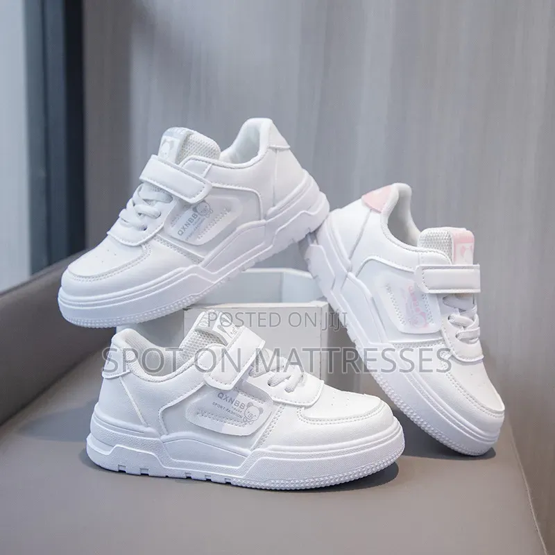 Kids' White Sneakers. Sizes 27-36. Delivery Services Available.