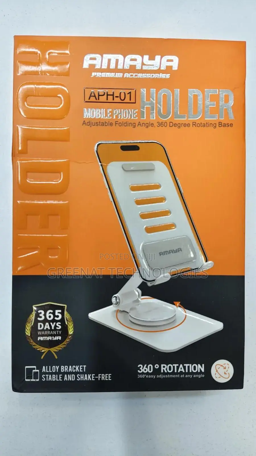 Amaya Aph-01 Foldable Mobile Phone Stand Holder - Universal