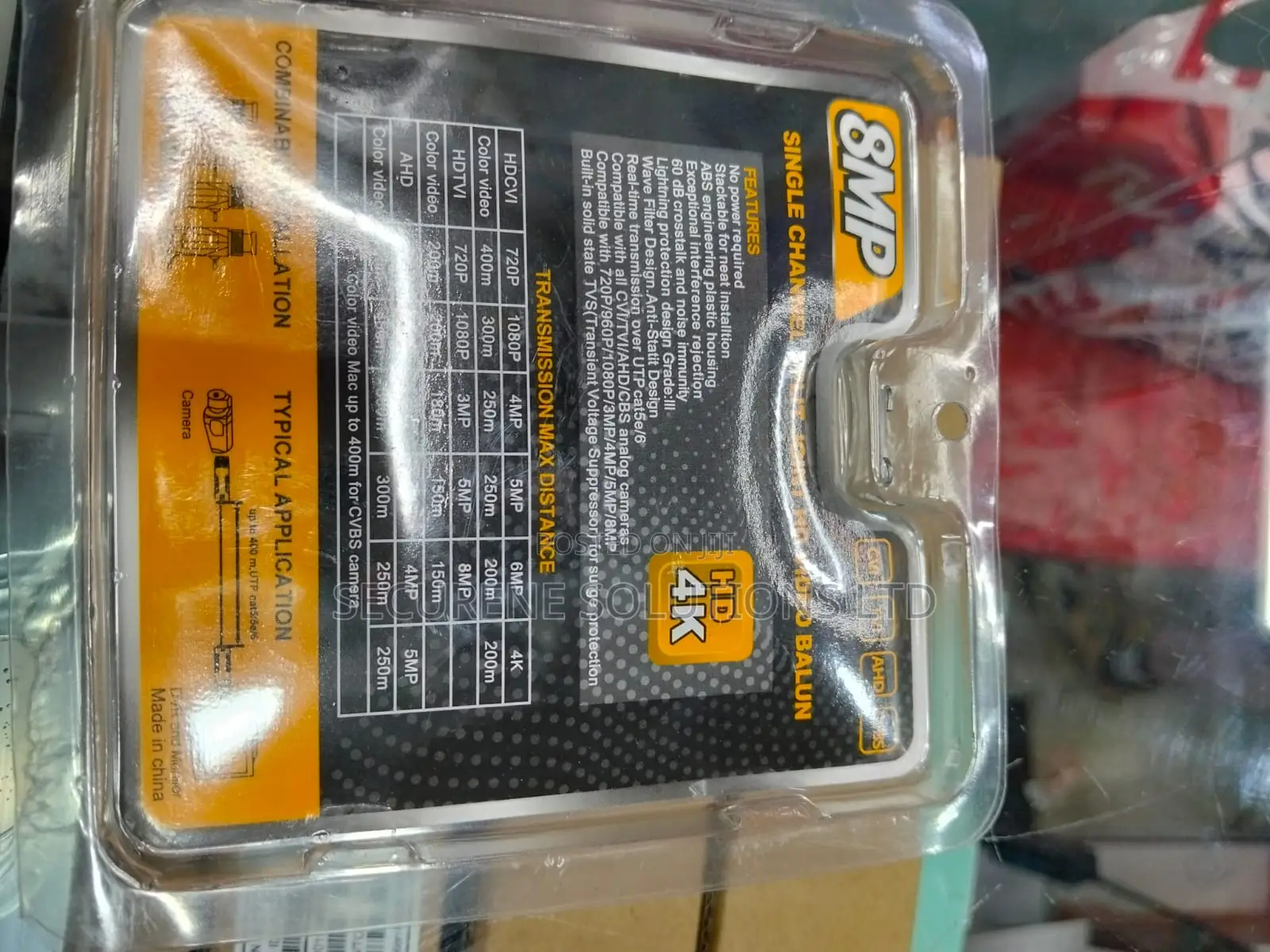 8mp/ Passive Hd BNC Video Balun
