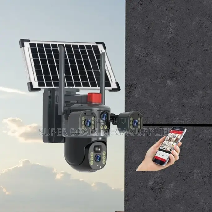 Live View Streaming 20mp Ultra Hd 4g PTZ Triple Lens Solar Camera