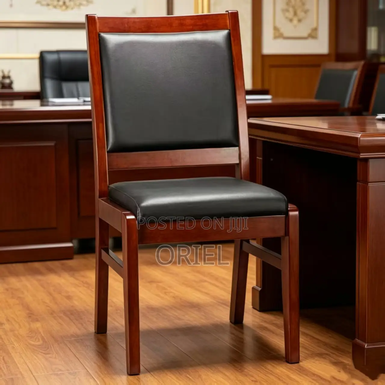 Office Chair : Wooden Frame Office Staff Chair