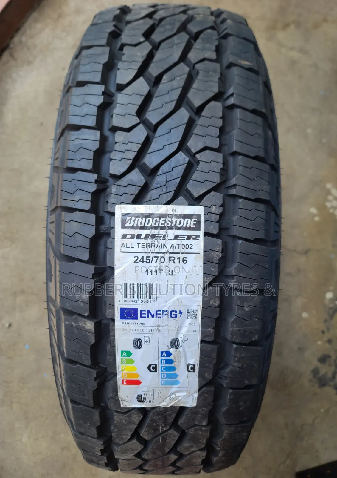 245 /70 R16 Bridgestone Tyres Dueler a/T002 All-Terrain