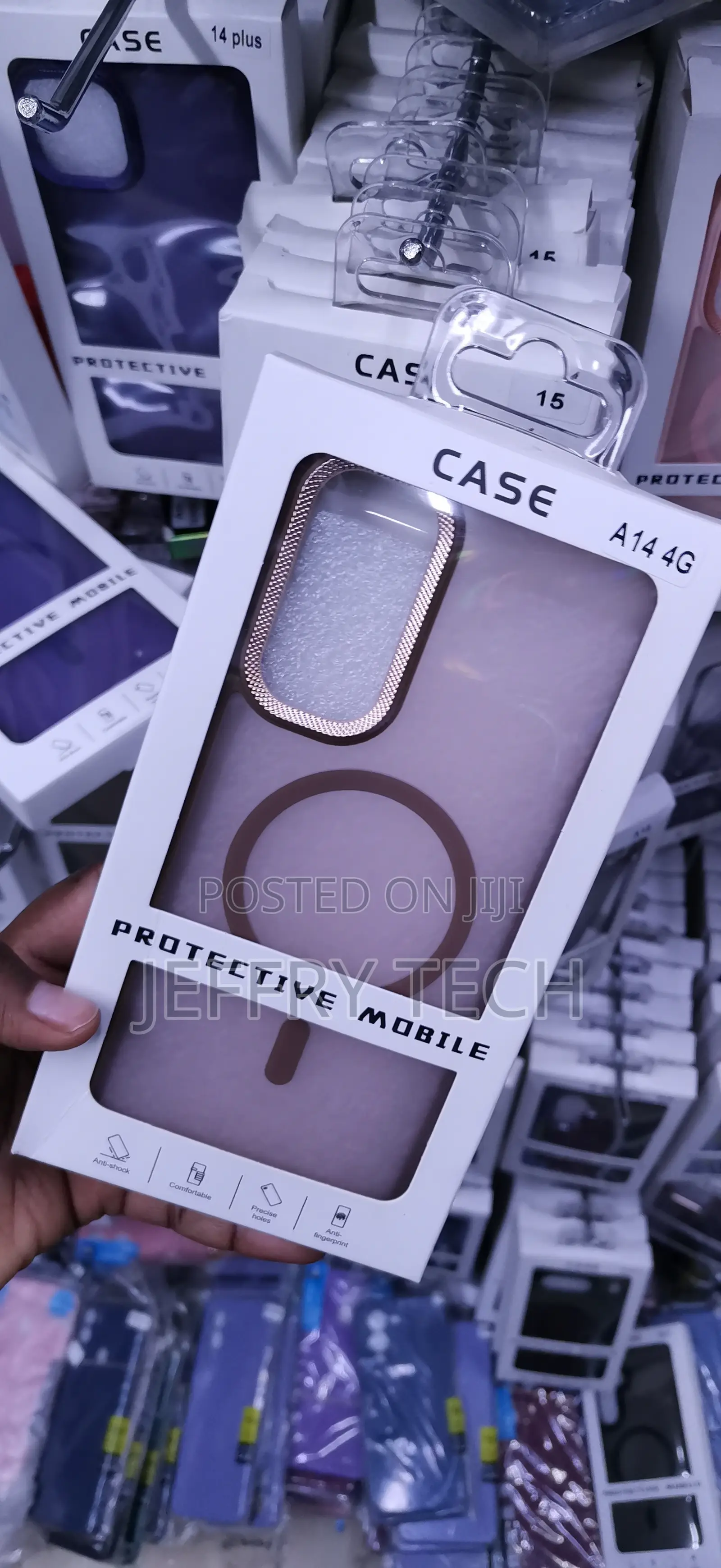 Samsung Galaxy A14 4g Metallic Gold-Colored Camera Lens Case