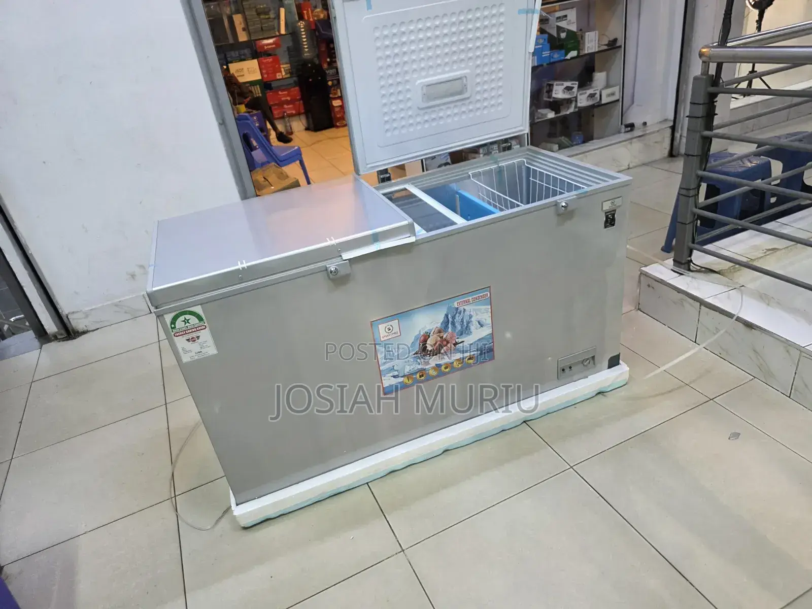 Smartpro 450l Double Door Freezer