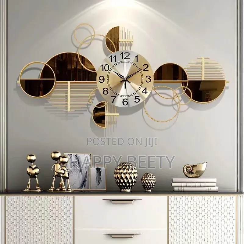 Luxury Abstract Mirror Wall Clock