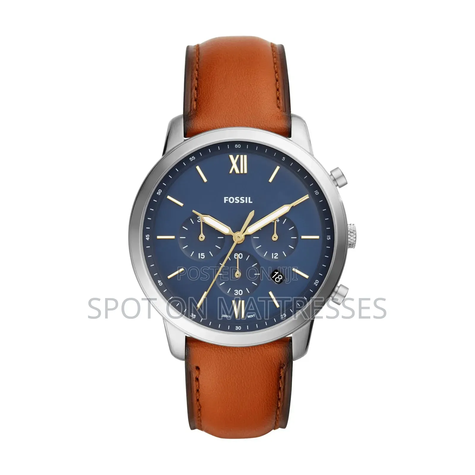 Fossil Chronograph Gents Watch. Scratch Resistant Mineral Glass.