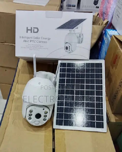 4g Ubox Solar CCTV Security Camera 4mp Single Lens With Audio