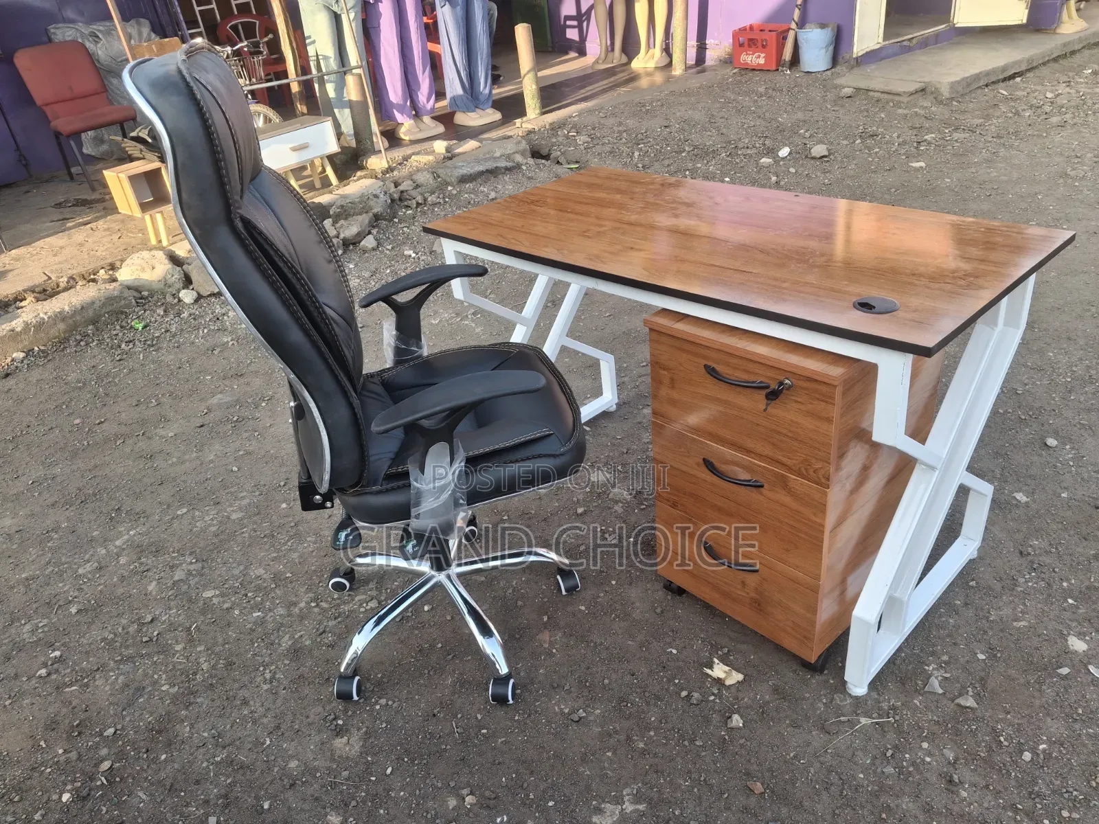 Workstation Desk and Chair Combined