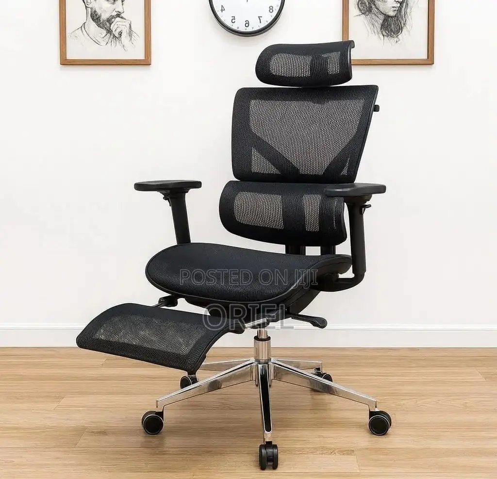 Office Chair : Executive Orthopedic Office Chair With Footrest