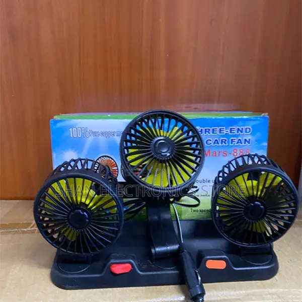 360° Adjustable Usb/12v/24v 3 Head Air Fan Automotive Electric Fa
