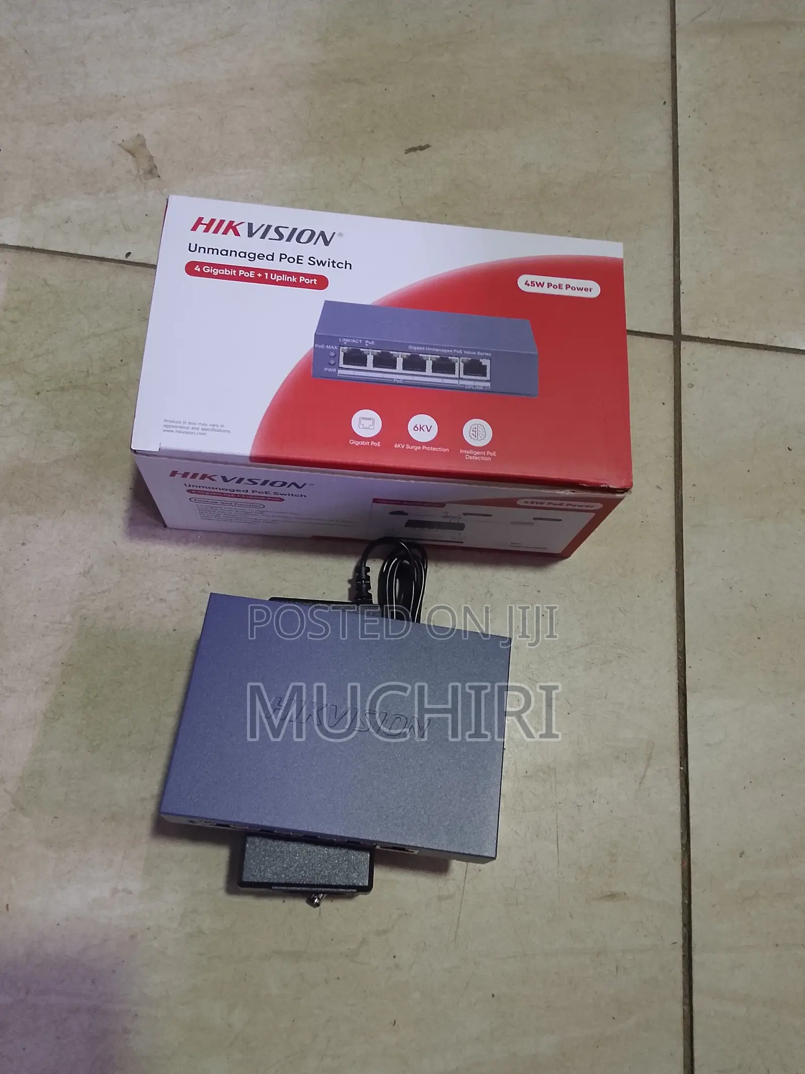 Hikvision Ds-3e0105p-E 4 Port Unmanaged Poe Switch