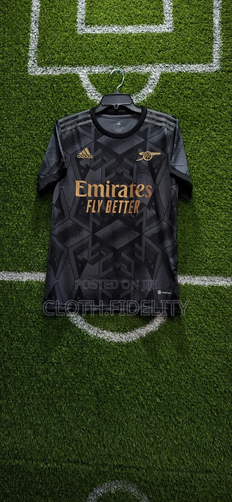 Arsenal Away Jersey 22/23.(Black and Gold)