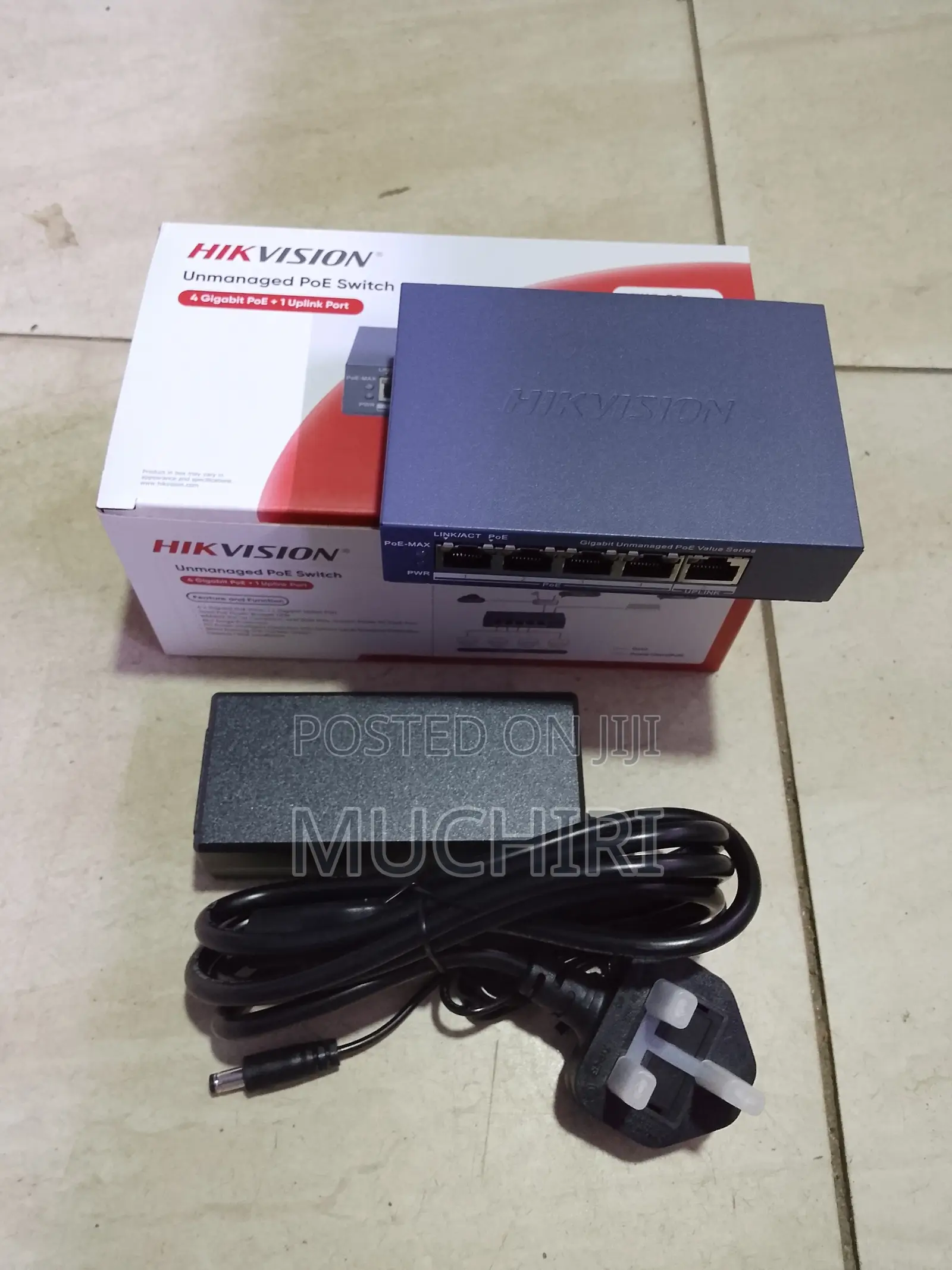 Hikvision 4 Port CCTV Power Over Ethernet Switch