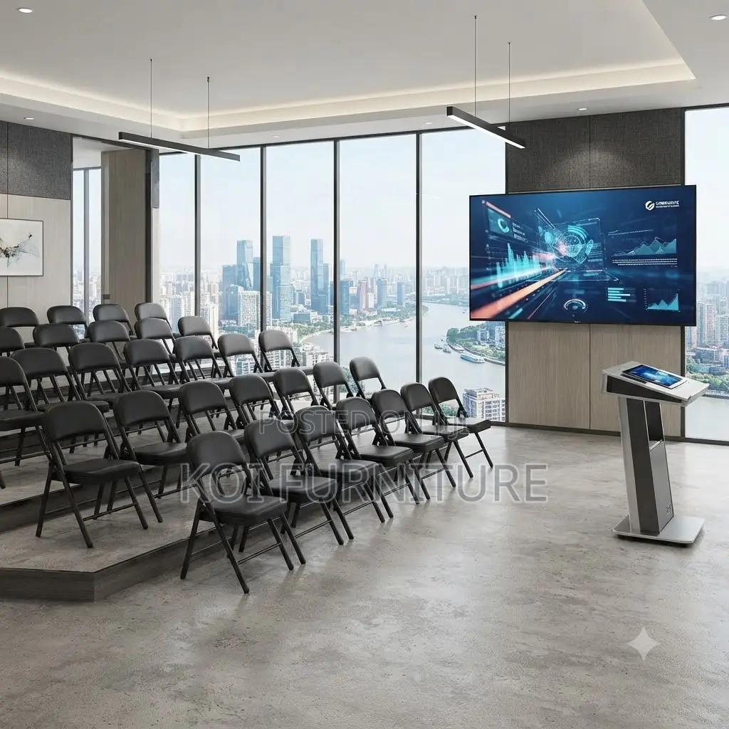 Office Chairs; Mid Back Black Office Smooth Meeting School Chairs