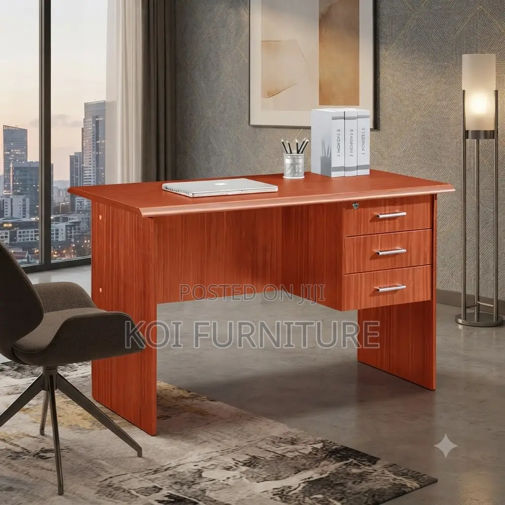 Office Desk; 1.2 Meter Home Office Brownish Computer Desk