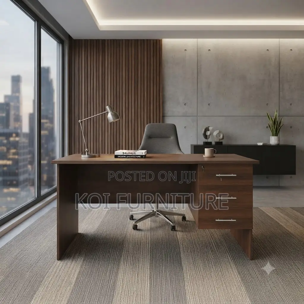 Office Desk; 1.2 Meter Home Office Brownish Computer Desk