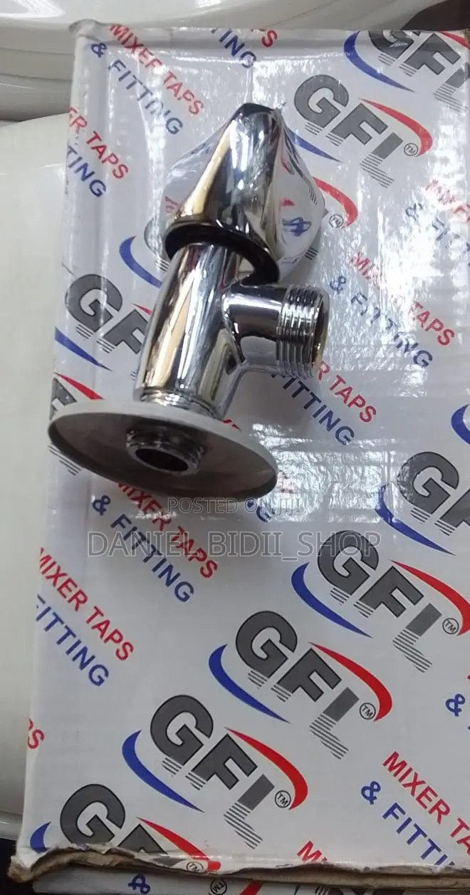 GFL C. P. Wall Cock With Triangular Knob 'J' Spout