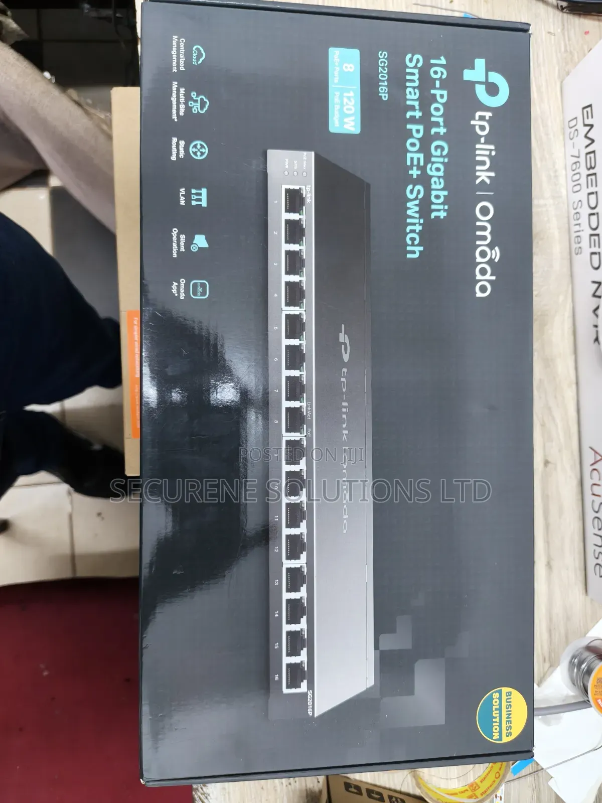 Omada 16-Port Gigabit Smart Switch With 8-Port Poe+