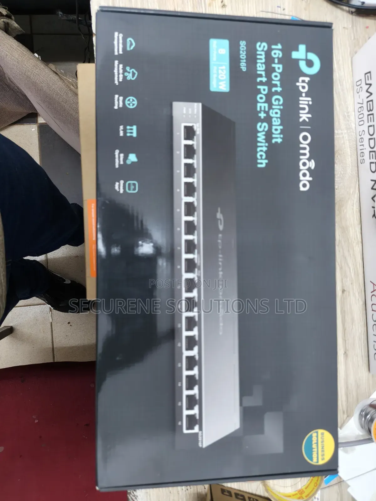 Omada 16-Port Gigabit Smart Switch With 8-Port Poe+