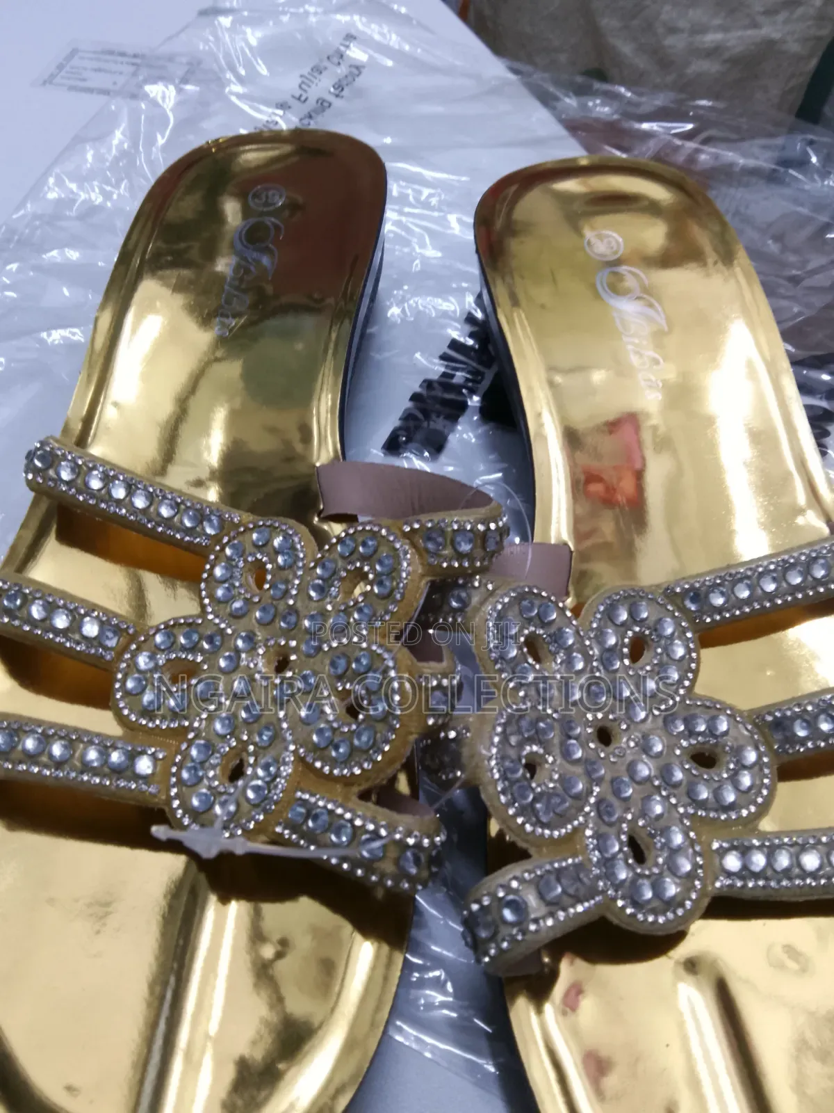 Ladies Sandals Gold / Silver