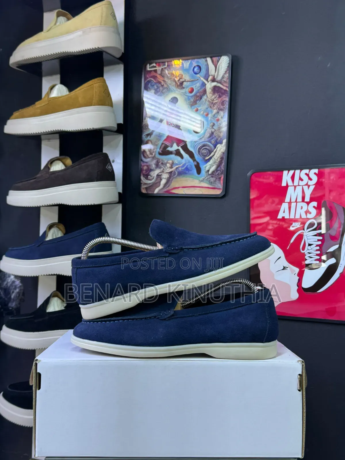 Mens Classic Suede Slip-on Loafers