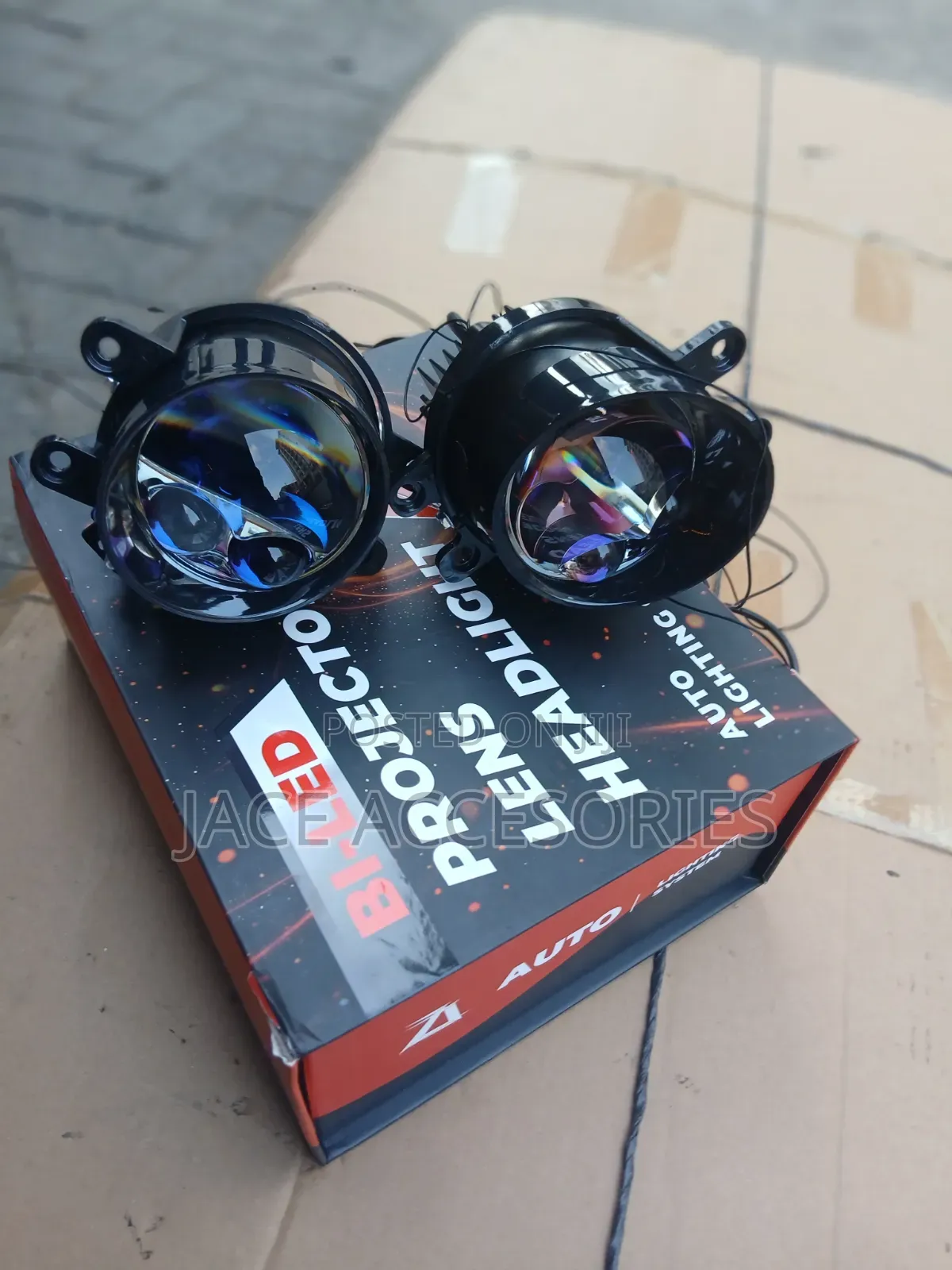 Dual Laser Premium Car Fog Lights 3 Inch 3 Color