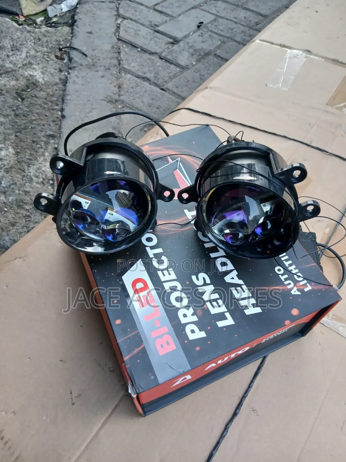 Dual Laser Premium Car Fog Lights 3 Inch 3 Color