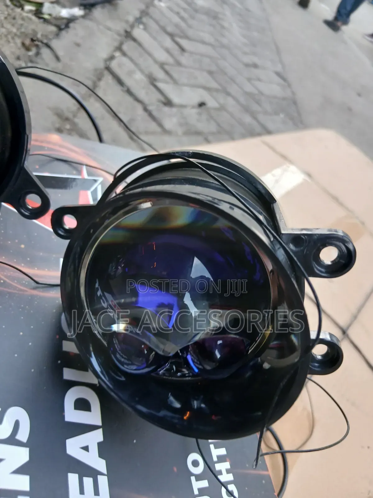 Dual Laser Premium Car Fog Lights 3 Inch 3 Color