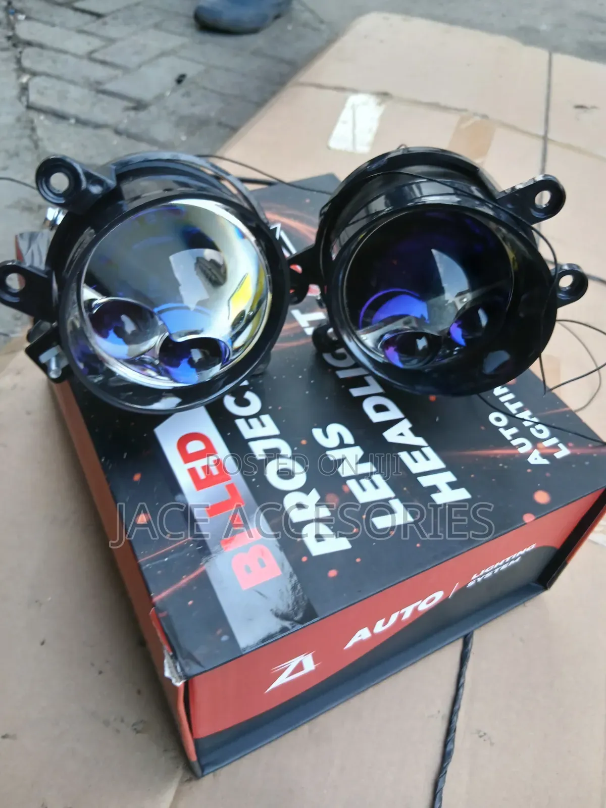 Dual Laser Premium Car Fog Lights 3 Inch 3 Color