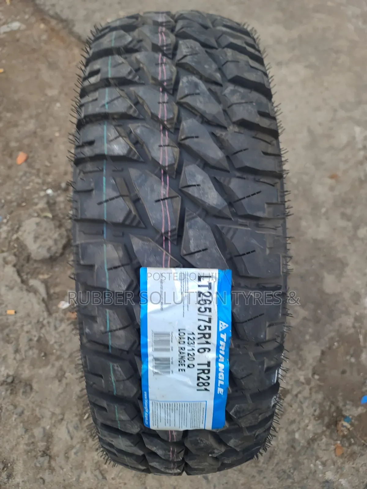 Lt 265 /75 R16 Triangle Tyres Grip X M/T Mud-Terrain