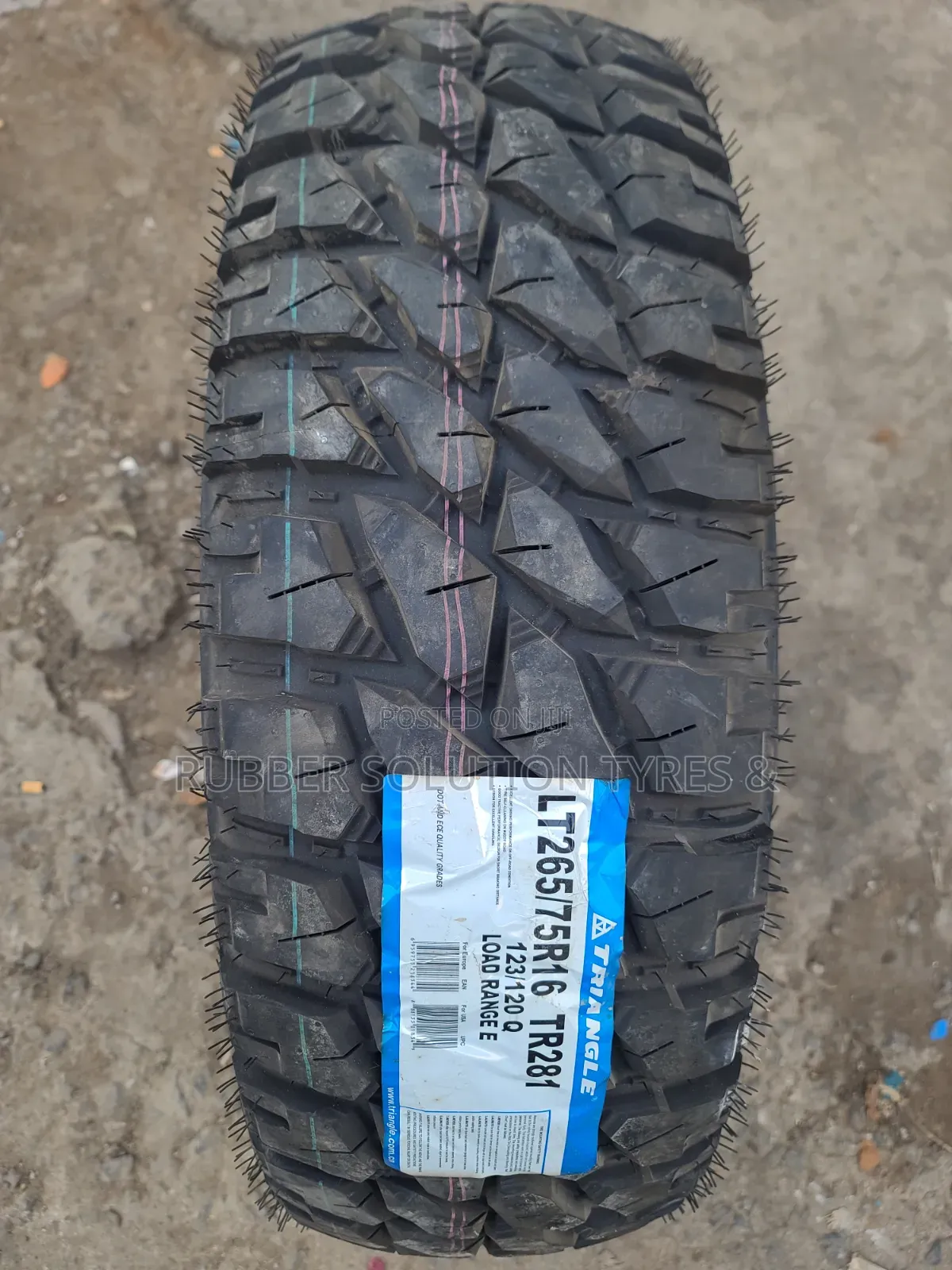 Lt 265 /75 R16 Triangle Tyres Grip X M/T Mud-Terrain