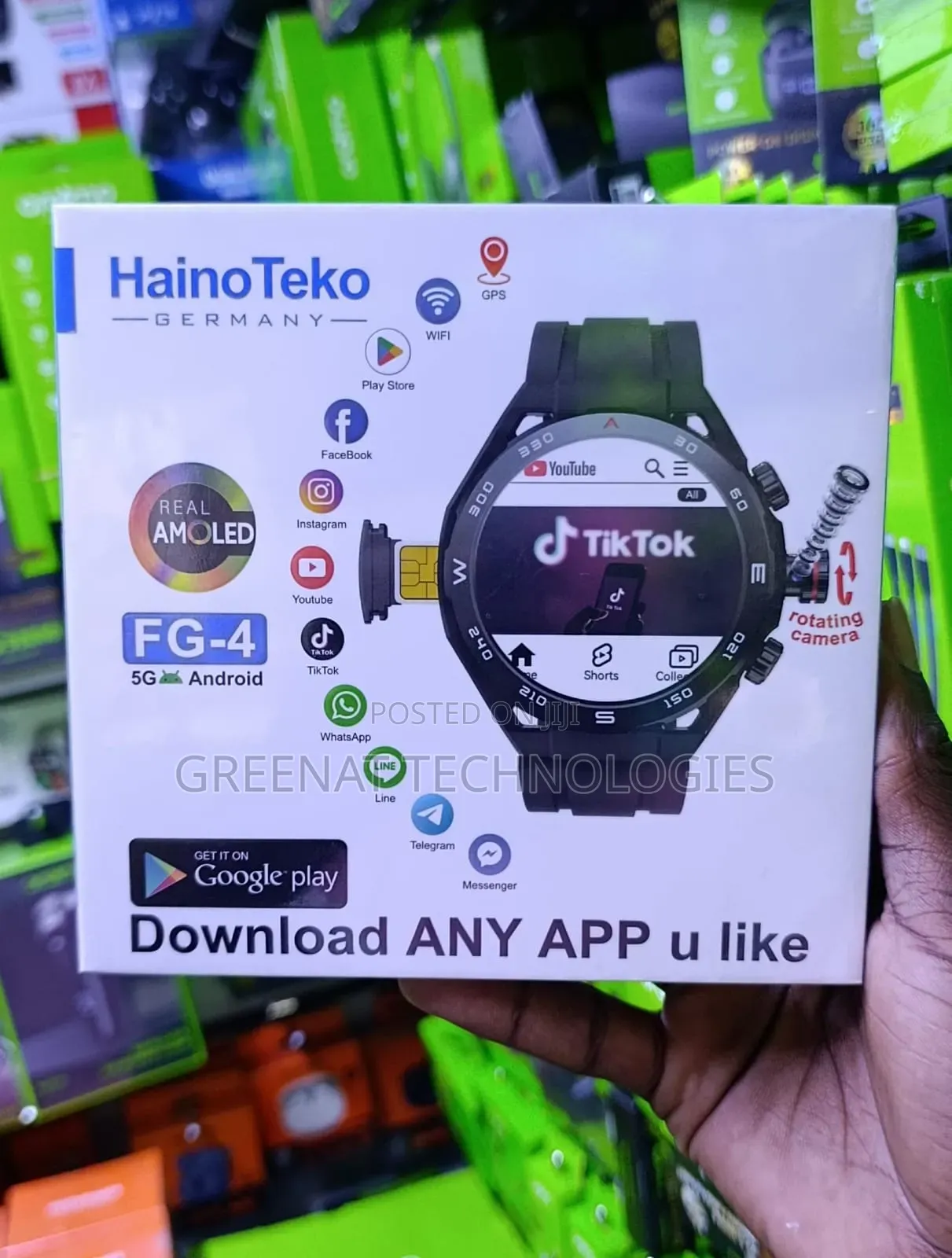Hainoteko Fg-4 5g Android Smartwatch