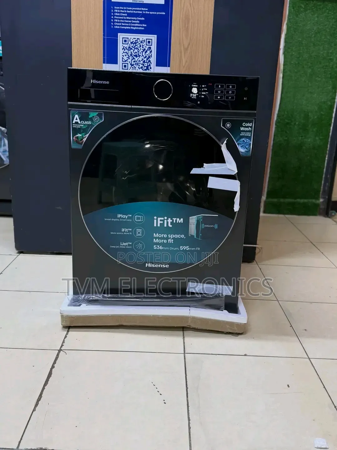 Hisense Series 5i With Wifi 12/8kg Wash Dryer Front Load(Wd5i1245bb)