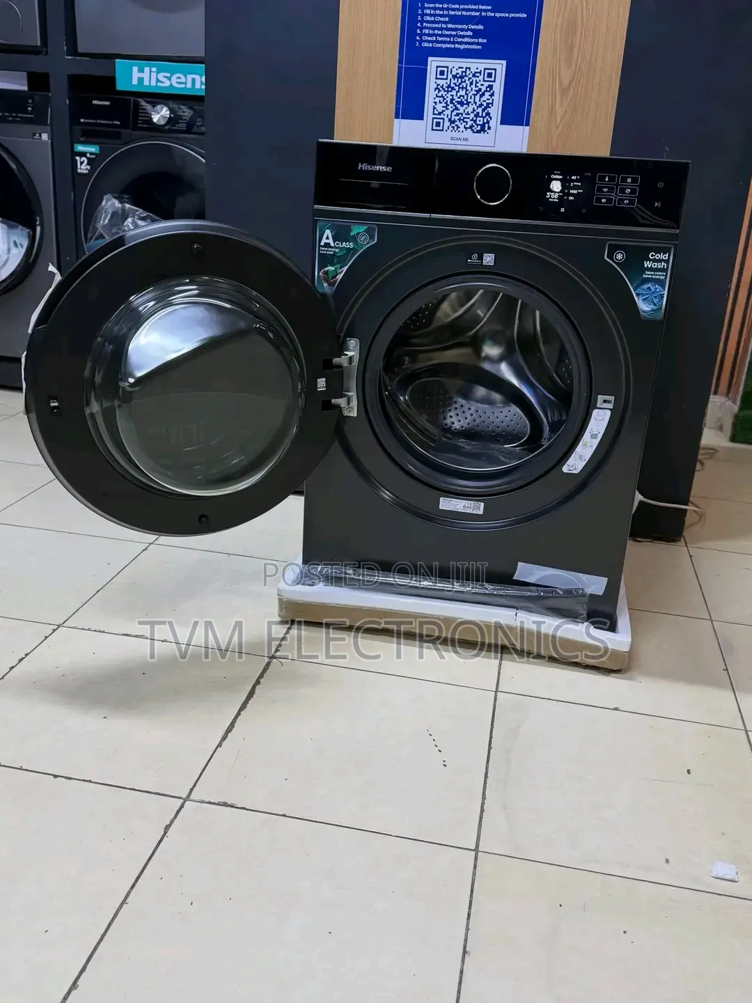 Hisense Series 5i With Wifi 12/8kg Wash Dryer Front Load(Wd5i1245bb)