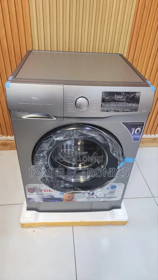 TCL 12kg P612flg Front Load Washing Machine