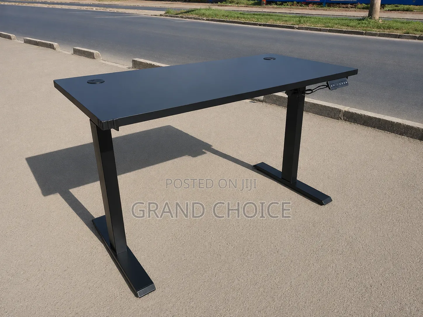 Black Electric Adjustable Height Table
