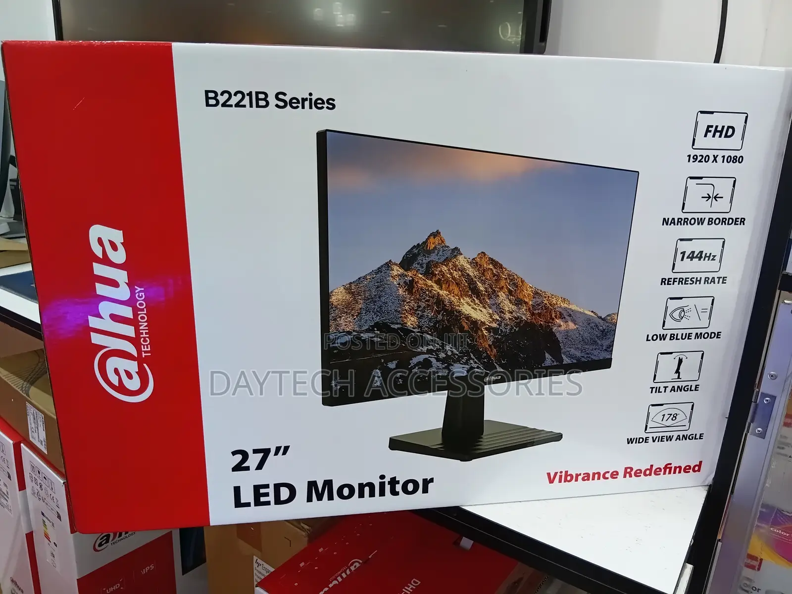 Dahua B221b Series 27-Inch Led Monitor Featuring a 144hz Refresh Rate.