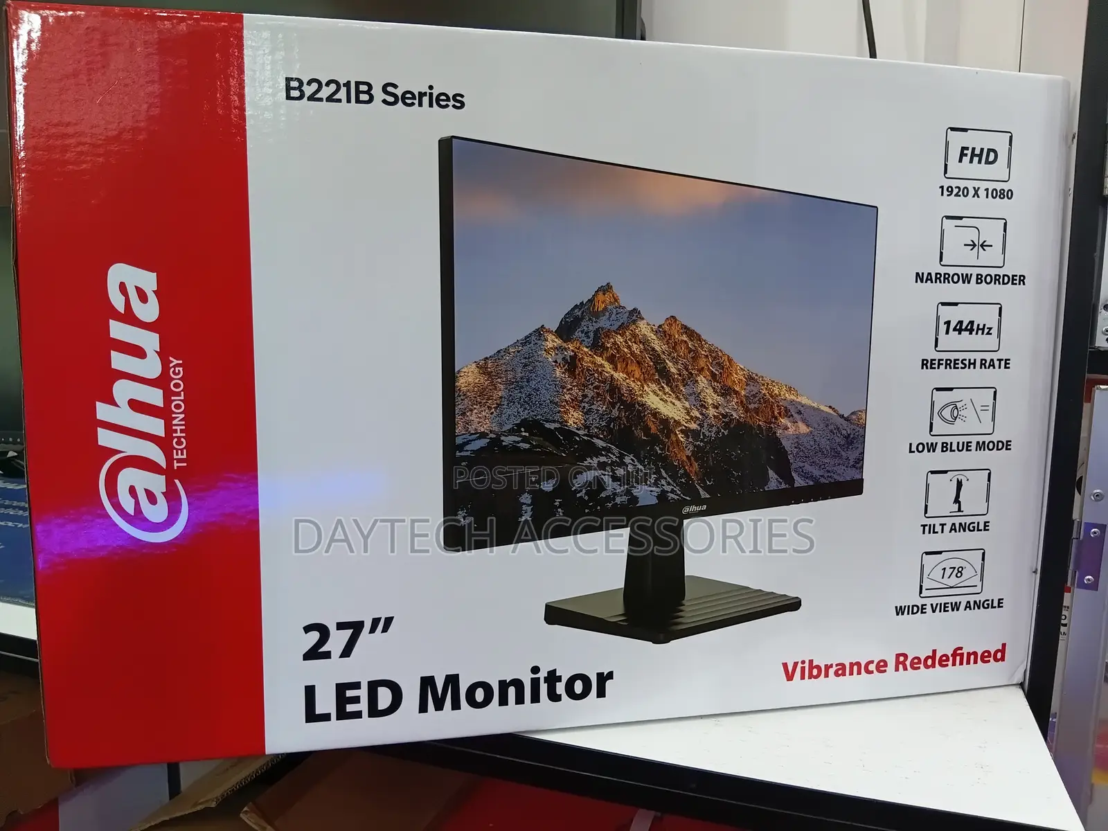 Dahua B221b Series 27-Inch Led Monitor Featuring a 144hz Refresh Rate.