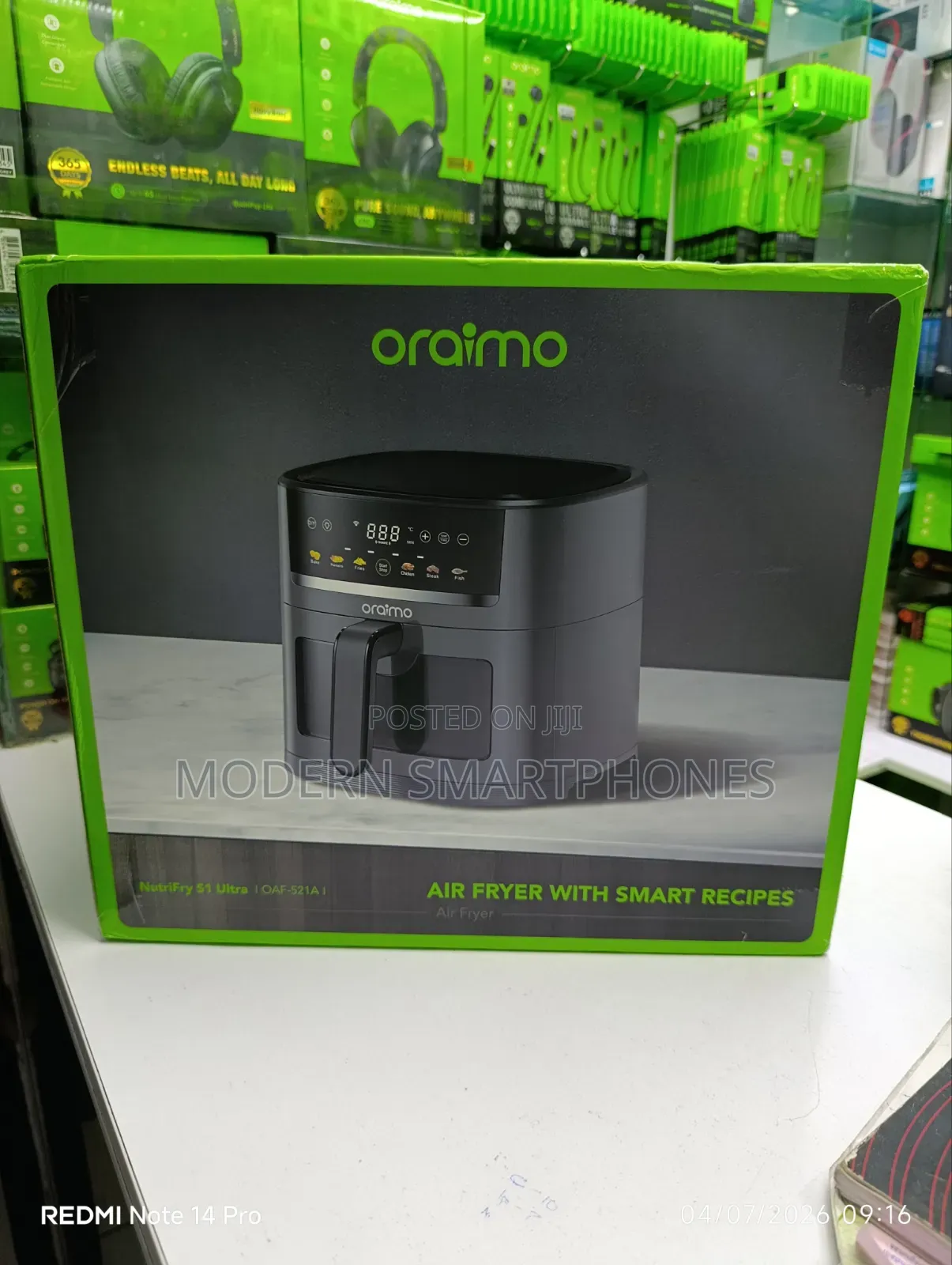 Oraimo Nutrifry S1 Ultra 6l App Control Full Touchscreen Air Fryer