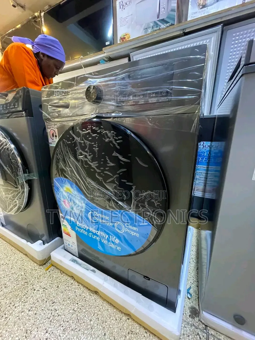 Roch RWM-08fl-L 8kg Front Load Washing Machine - 8kg Washing Capacity