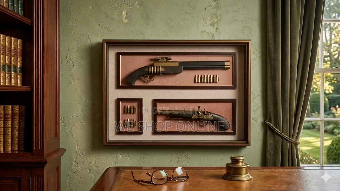 2 16 Bullets Wall Decor. Size: 58*80 Cm