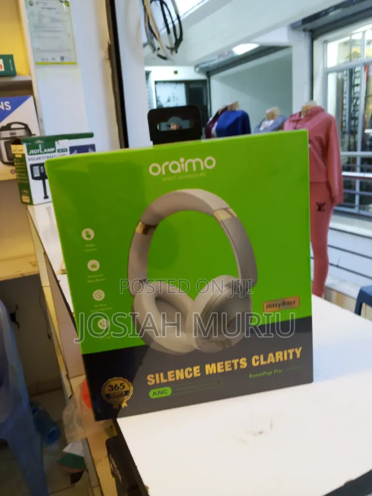 Oraimo Boompop Pro Anc Wireless Over-Ear Headphones