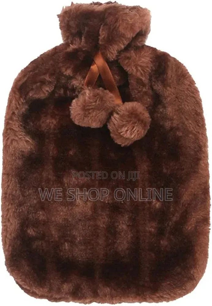 Hot Water Bottles With Faux Fleece Cover.